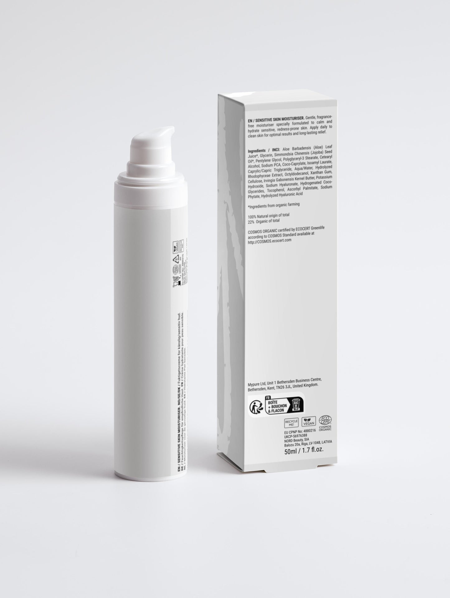 Sensitive Skin Moisturiser, Fragrance Free